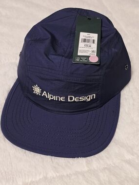 Alpine Design Navy Blue Five-Panel Camping Hat (H1-29)